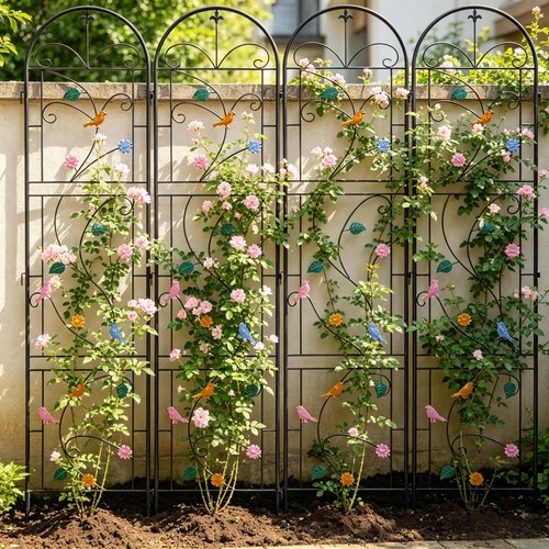 Large metal garden trellis - large,