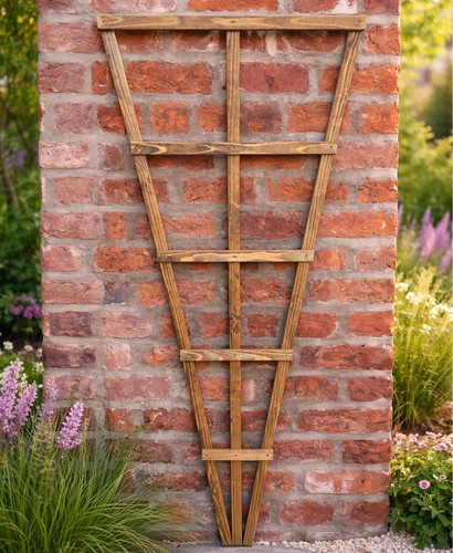 Large wooden fan - fan, trellis