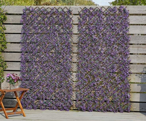 Vivid violet garden trellis - violet,